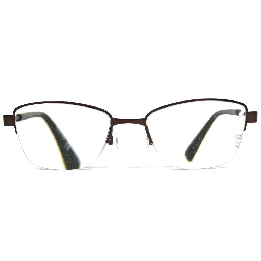 Flexon Eyeglasses Frames ROSALIND 210 Brown Blue Cat Eye Half Rim 52-18-135